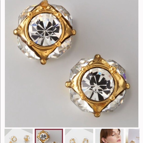 Kate Spade Gold Lady Marmalade Stud Earrings KS - Picture 2 of 4